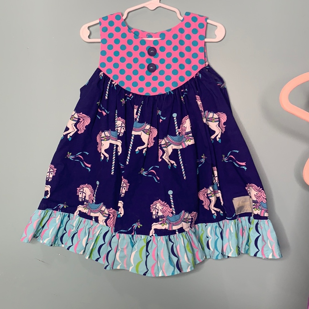 Eleanor Rose carousel dress 3-4